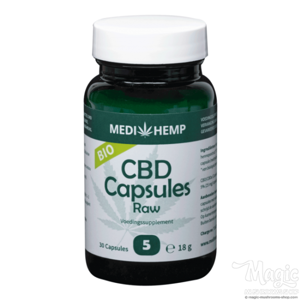 Buy CBD Capsules 5% | Medihemp Raw Online.