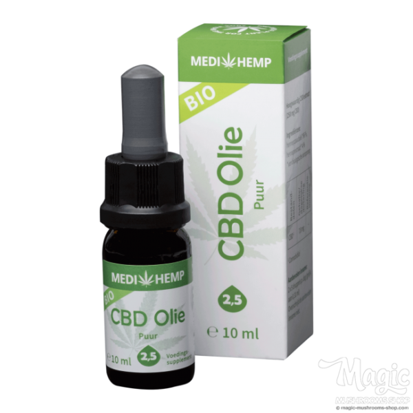 Buy CBD Oil 2,5% | Medihemp PURE Organic 10 ml Online.